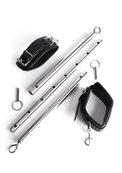 Adjustable Spreader Bar with Faux Leather Cuffs
