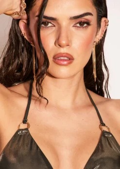 Bahamas Paradise Triangle Bikini Top - Bronze