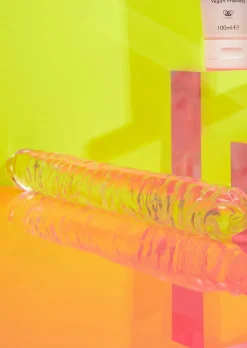 Be Proud 12 Inch Ribbed Double Ended Dildo