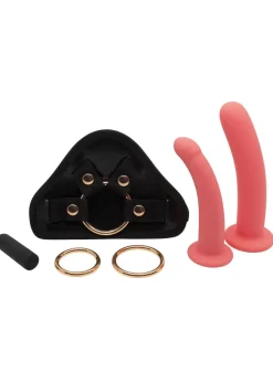 Be Proud 4 Piece Vibrating Strap On Set