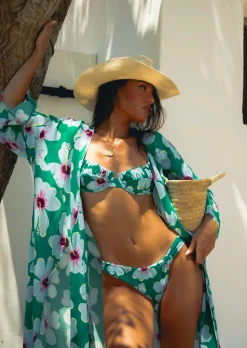 Blue Belle Bikini Bottom - Green