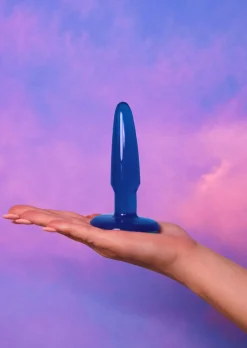 Booty Blue Beginners Butt Plug with Suction Cup Base