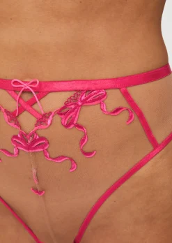 Bound By Love High Waist Brazilian - Mid Pink