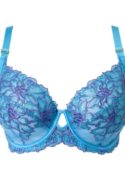 Camille Sequin Non Padded Fuller Bust Balcony Bra - Light Blue