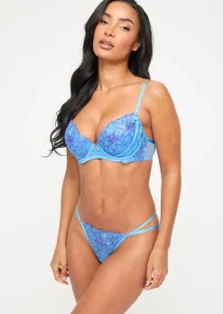 Camille Sequin Thong - Light Blue