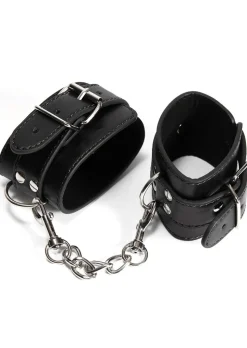 Couples Exploration Faux Leather 4 Piece Bondage Set