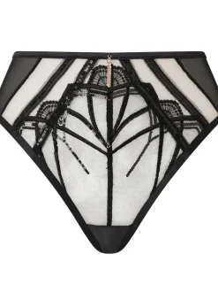 Desiring Decadence High Waisted Brazilian Knickers - Black