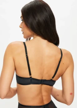 Desiring Decadence Padded Plunge Bra - Black