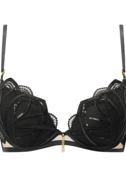Desiring Decadence Padded Plunge Bra - Black