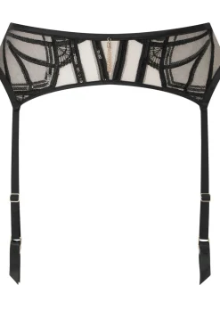 Desiring Decadence Suspender Belt - Black