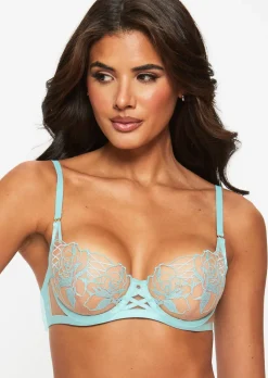 Devoted To You Non Padded Balcony Bra - Aqua