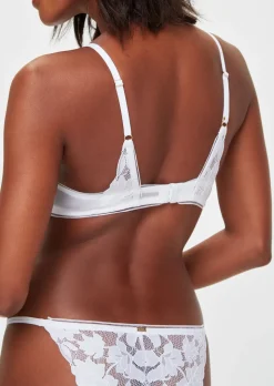 Dolly Non Pad Plunge Bra - White