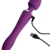 Double Ended Dual Vibrating Wand Massager