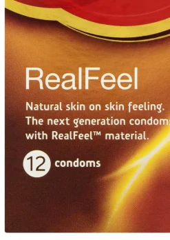 Durex Real Feel Non Latex 12 Pack Condoms