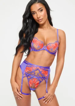 Dusk Til Dawn Suspender Belt - Purple