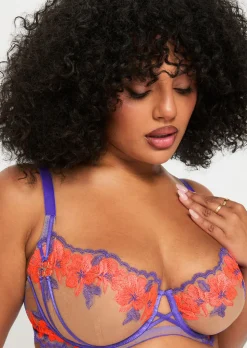Dusk Till Dawn Non Padded Balcony Bra - Purple