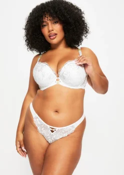Endless Attraction Padded Plunge Bra - Ivory