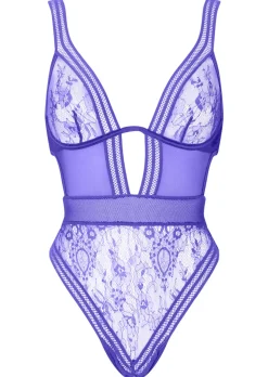 Eternal Lace Underwired Lingerie Body - Purple