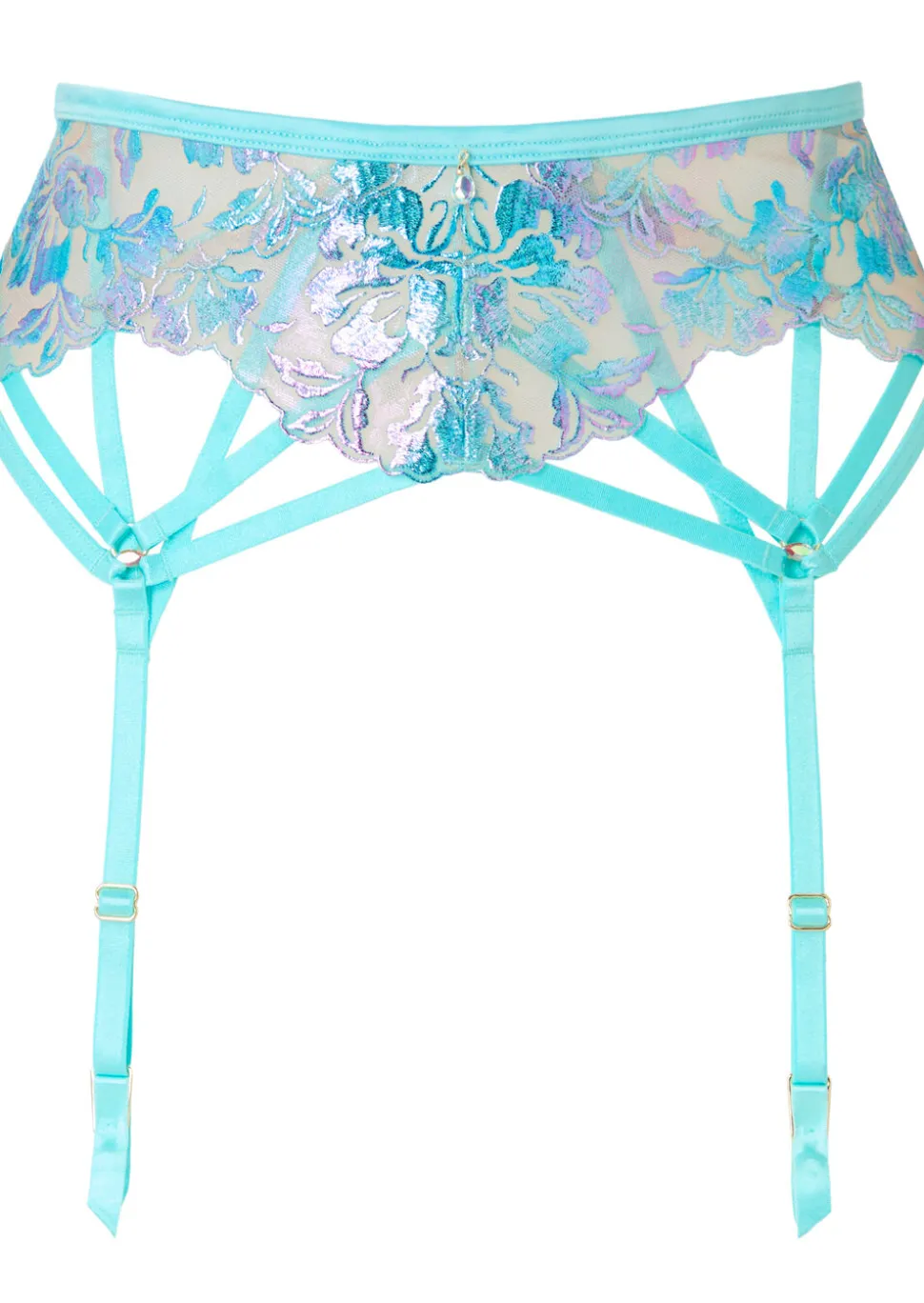 Euphoric Waspie Suspender - Aqua