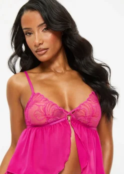Floral Fling Cami Set - Mid Pink