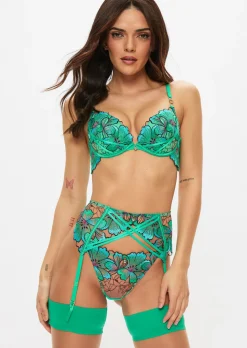 Fluorescence Waspie Suspender - Bright Green