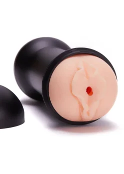 Hard Drive Double Penetration Realistic Waterproof Male Masturbator
