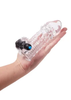 Hard Drive Super Stretch Penis Extender with Removable Bullet Vibrator
