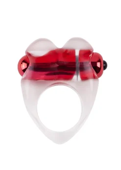 Heart Shaped Cock Ring with Removable Vibrating Bullet