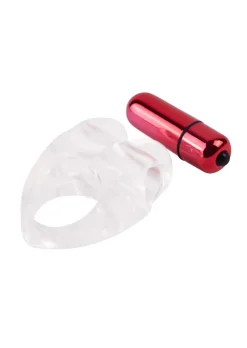 Heart Shaped Cock Ring with Removable Vibrating Bullet