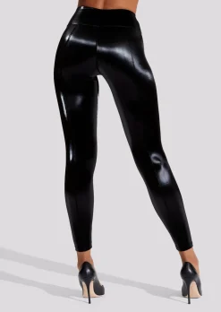High Gloss PU Legging - Black