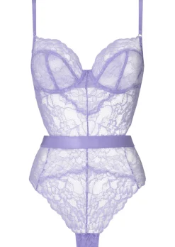 Hold Me Tight Lace Lingerie Body - Lilac