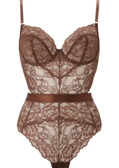 Hold Me Tight Lace Lingerie Body - Nude 04