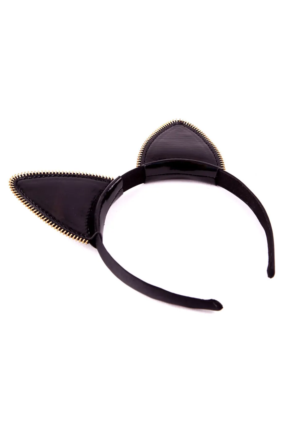 Holographic Oil Slick PU Cat Ears