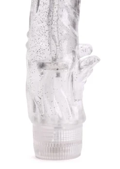5 Inch Crystal Glitter Waterproof Jelly Vibrator