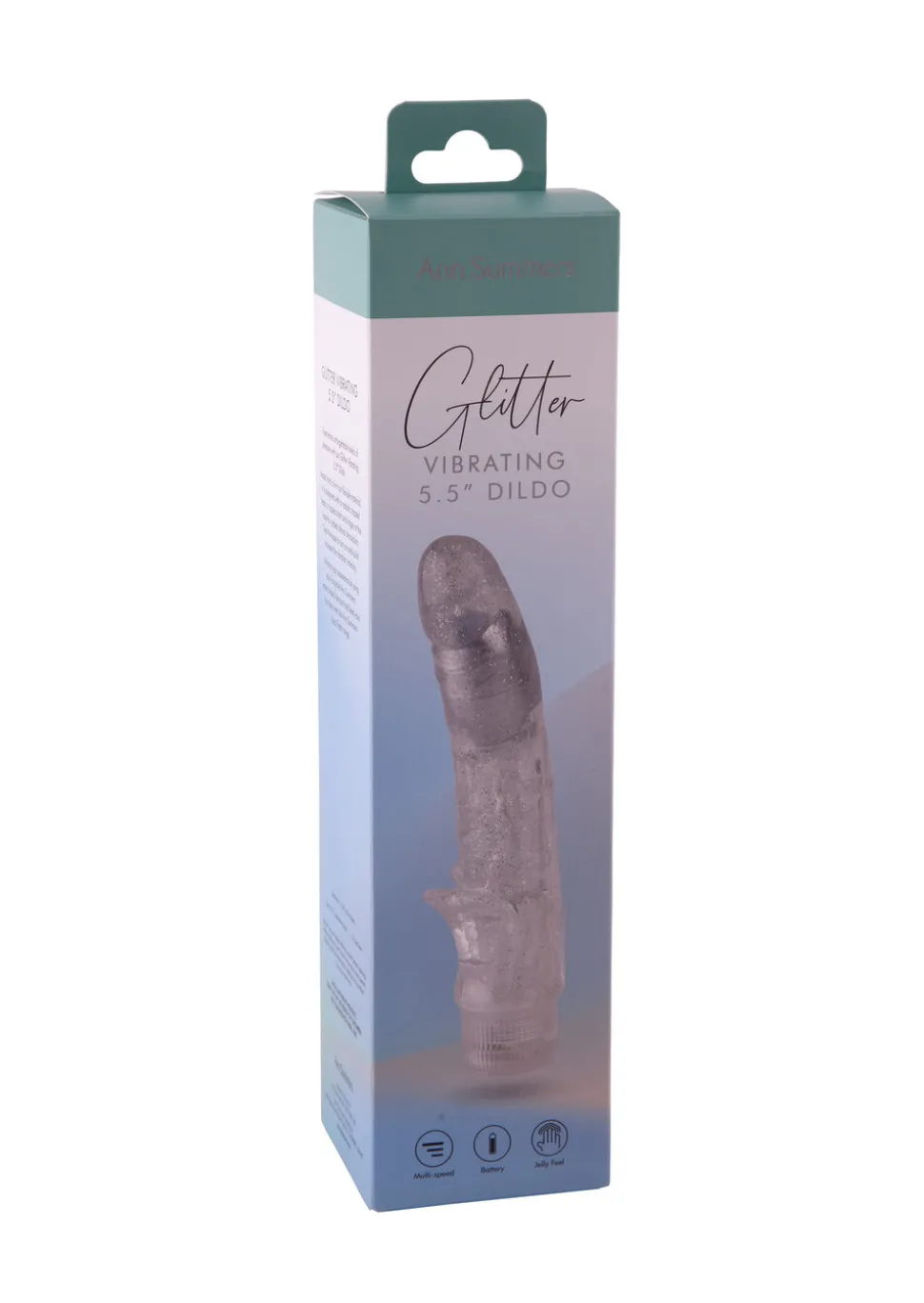 5 Inch Crystal Glitter Waterproof Jelly Vibrator