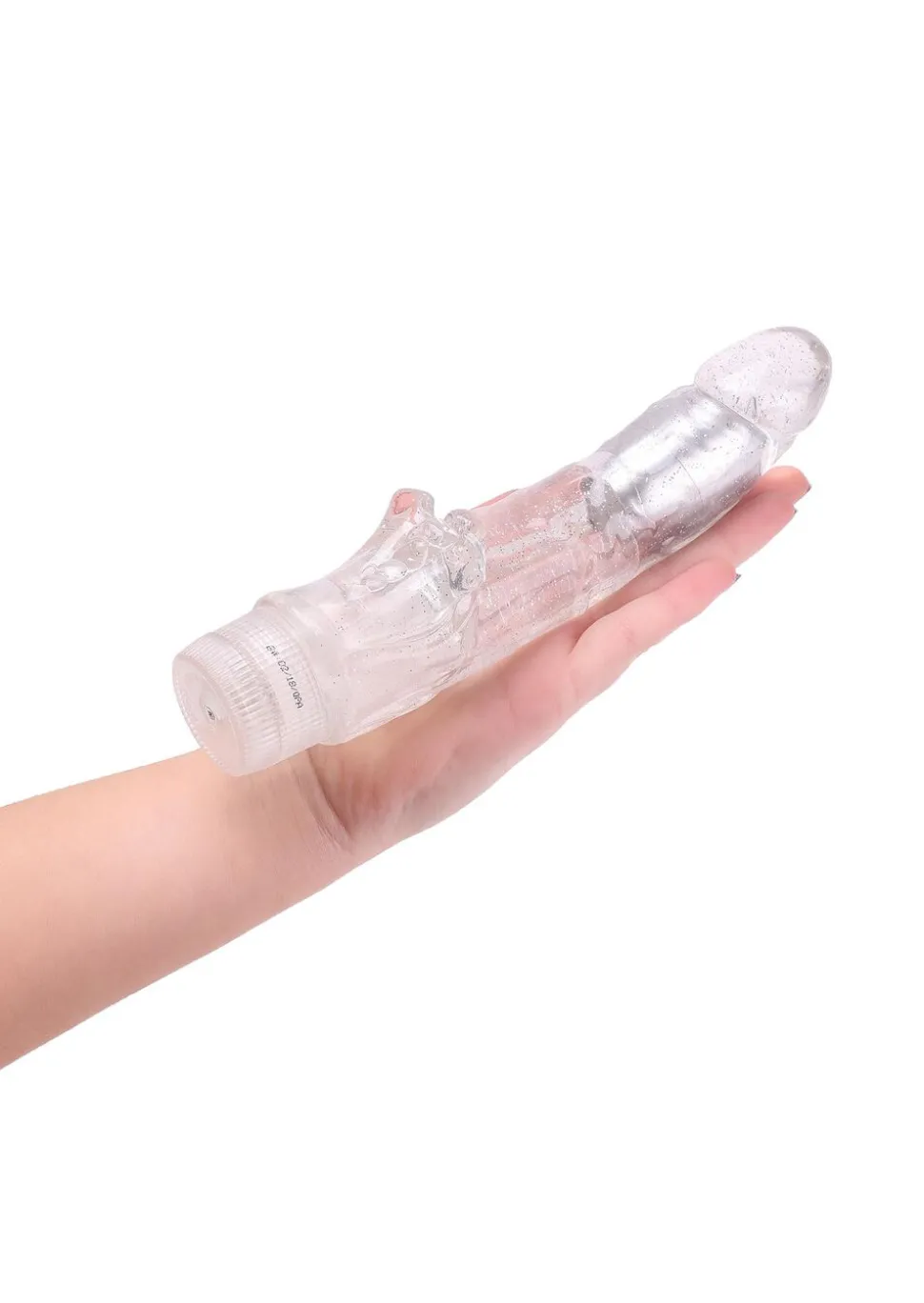 5 Inch Crystal Glitter Waterproof Jelly Vibrator