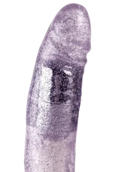 6 Inch Realistic Glitter Jelly Waterproof Vibrating Dildo