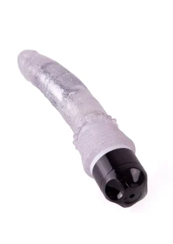 6 Inch Realistic Glitter Jelly Waterproof Vibrating Dildo