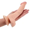 7 Inch Realistic Waterproof Curved Dildo with Suction Cup Base