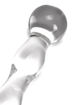 5 Inch Rippled Glass Dildo