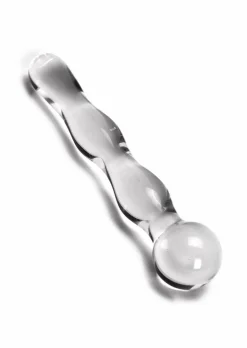 5 Inch Rippled Glass Dildo