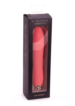 5 Inch Silicone Beginners Vibrator with Removable Bullet