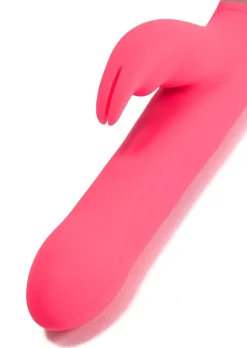 4.5 Inch Slim Rechargeable Silicone Rotating Bead Rabbit Vibrator