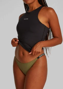 Intense String Bikini Bottoms - Dark Green