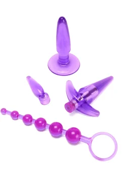 Intro to Anal Pleasure Waterproof 4 Piece Sex Toy Set