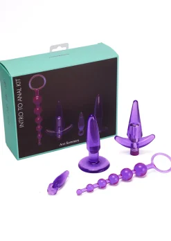 Intro to Anal Pleasure Waterproof 4 Piece Sex Toy Set