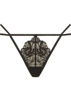 Iris Lace Underwired Babydoll Lingerie 2 Piece Set - Black