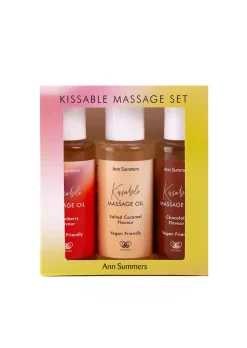 Kissable Flavoured Massage Oil 50ml Set - Pack of 3