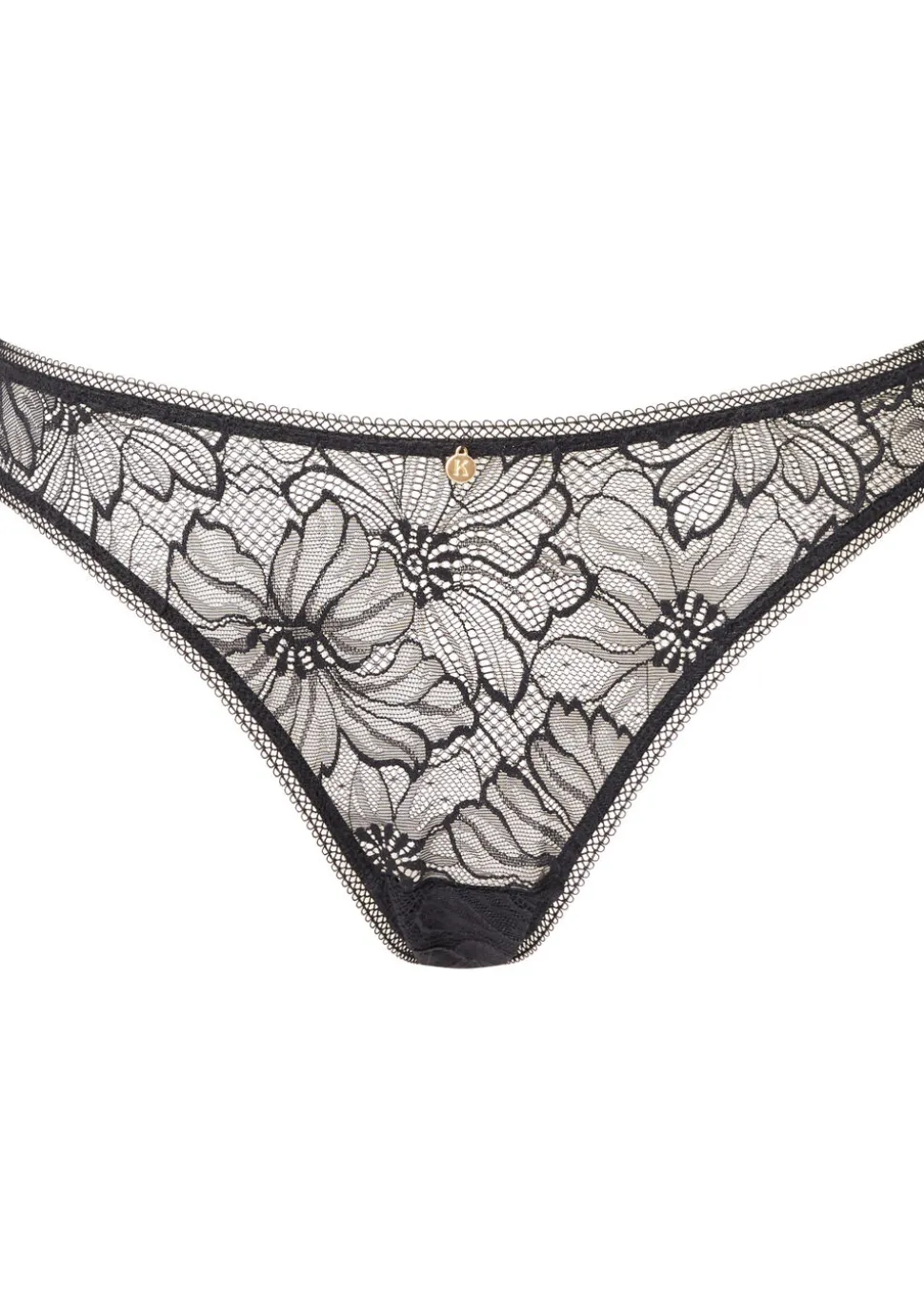 Knickerbox Alice Lace Brazilian Knickers - Black