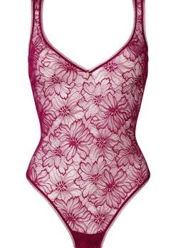 Knickerbox Alice Lace Lingerie Body - Dark Red